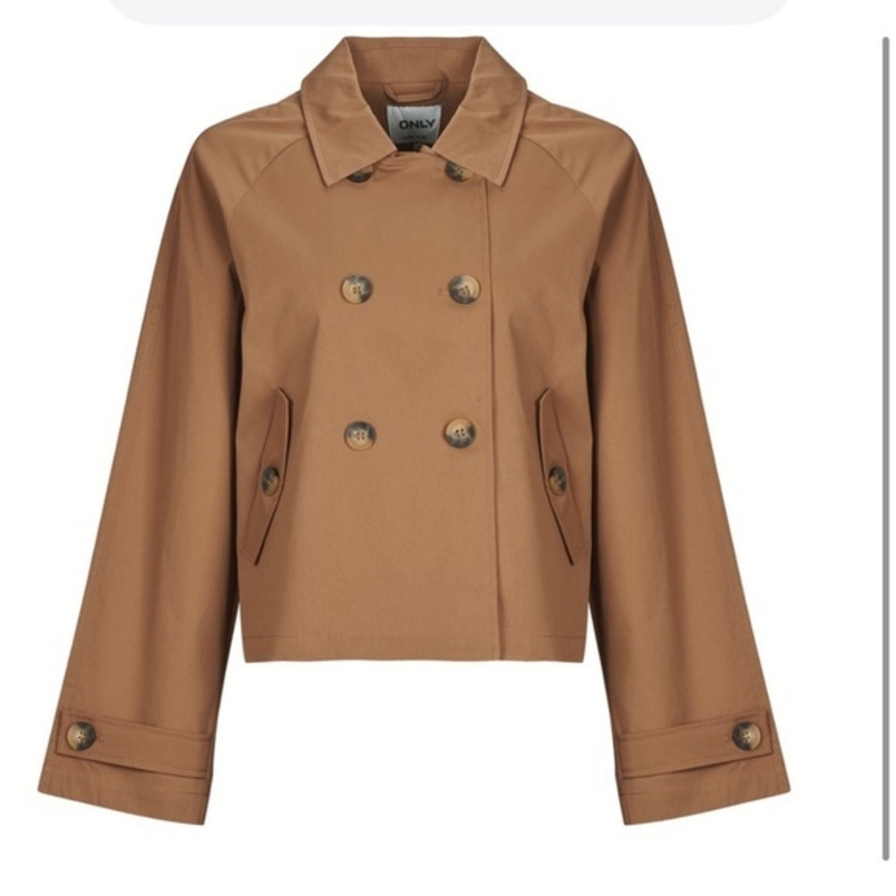 NWT ONLY Women's Onlapril Short Trenchcoat